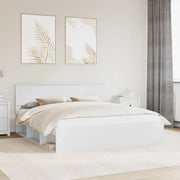 Struttura del letto Bianco 180 x 200 cm Legno multistrato 3407841