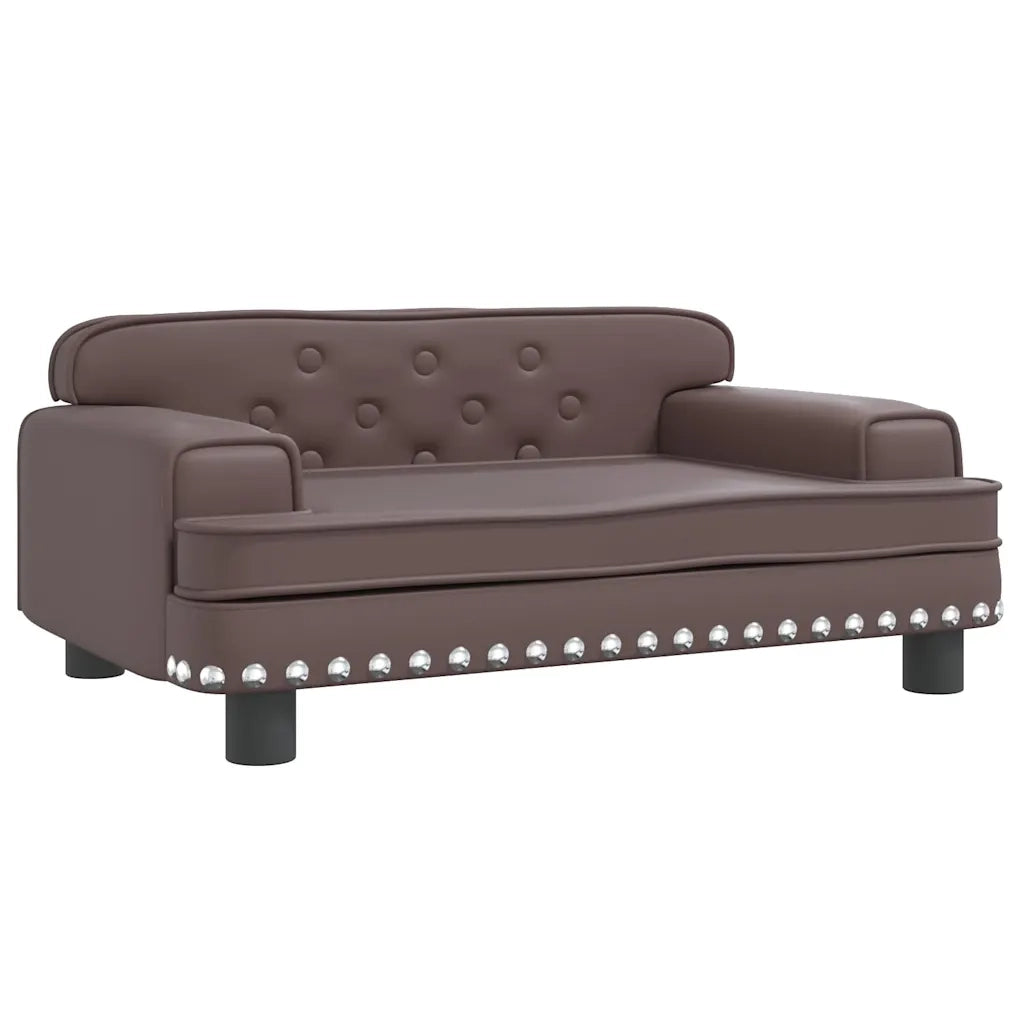 Divano per Bambini-Sofa-Divanetto Marrone 70x45x30 cm in Similpelle 295281