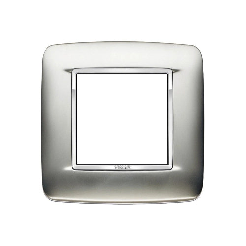 VIMAR EIKON - PLACCA ROUND 2M CROMO SATINATO