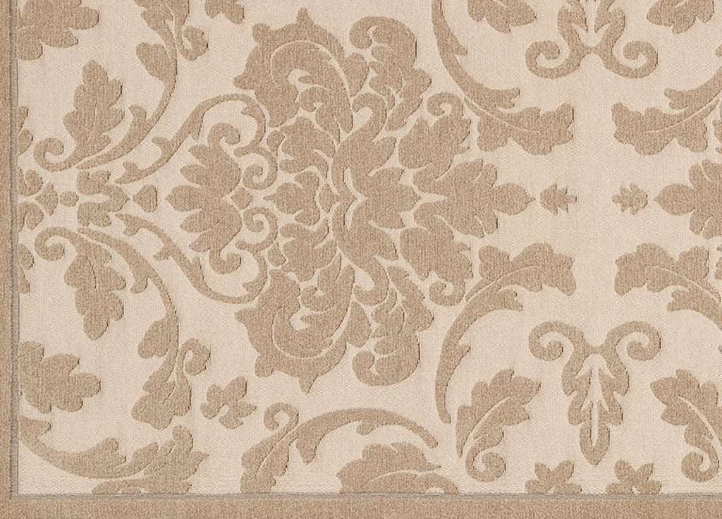 Tappeto Da Camera E Da Salotto Antiscivolo Disegno Grecale By Suardi - 85x150 - Tortora