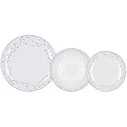 Servizio di Piatti da Tavola in Porcellana Madison SilverLight 18 Pezzi