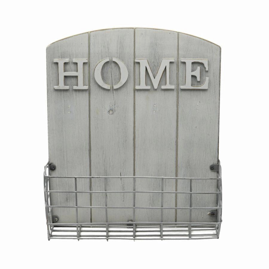 Portalettere legno bianco cm25,5x9h30,5