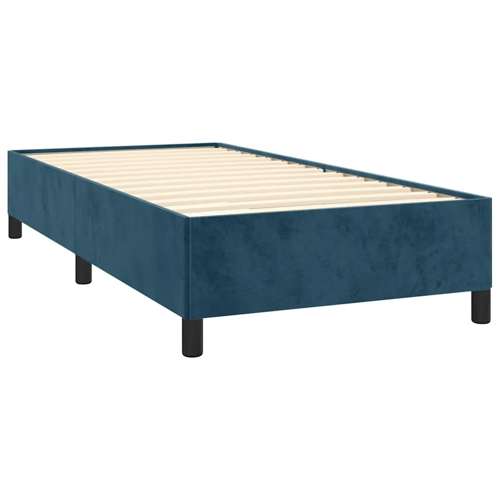 Giroletto senza Materasso Blu Scuro 80x200 cm in Velluto 347292