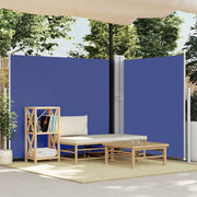 Tenda Laterale Retrattile per Patio 170x1200 cm Blu 313397