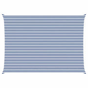 Vela Parasole | Telo Ombra | Vela da ombra solare Blu e Bianco 7 x 5 m