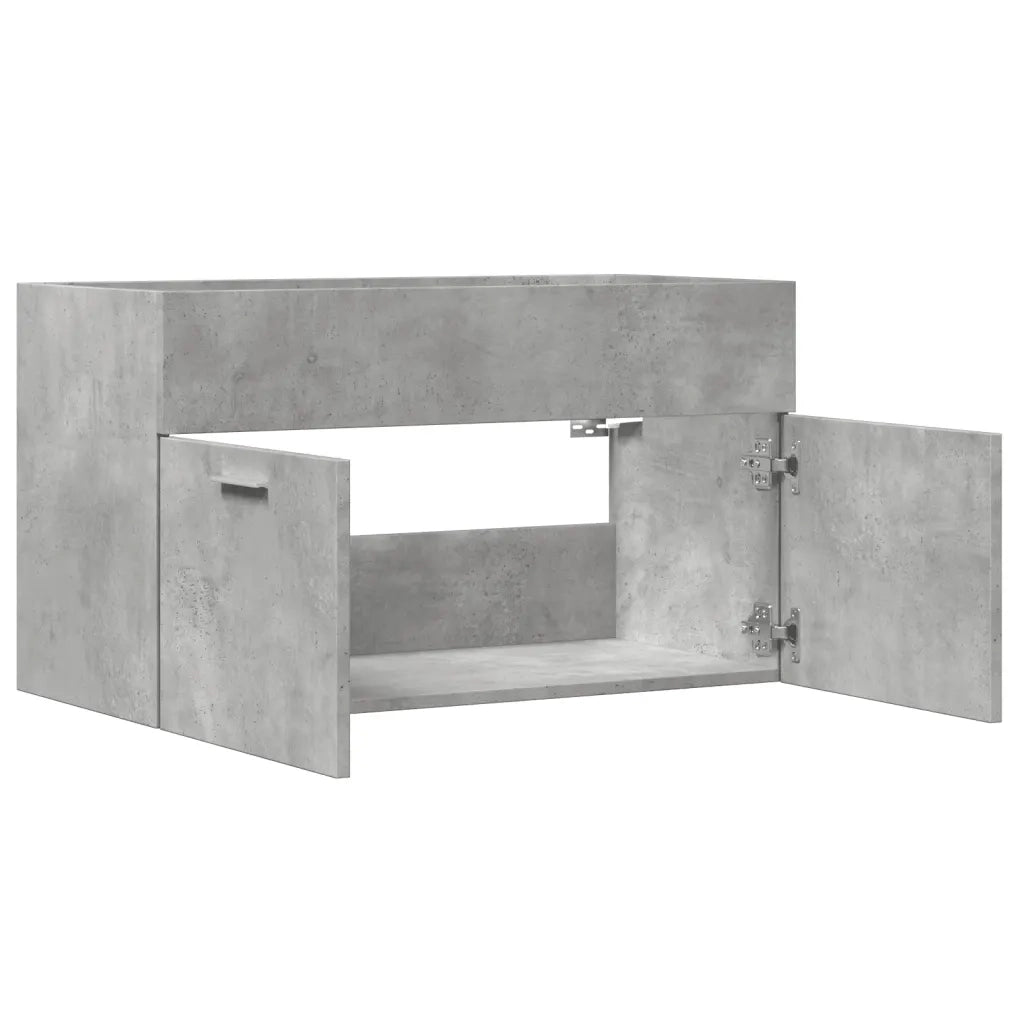Mobile Sottolavabo Grigio Cemento 80x38,5x46 cm Multistrato 856210