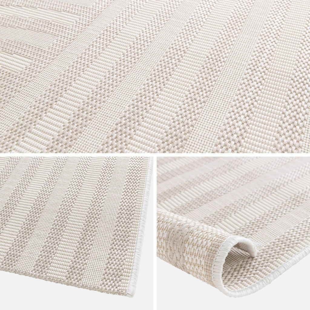 Tappeto per interni/esterni ad archi beige 120x170cm i sweeek