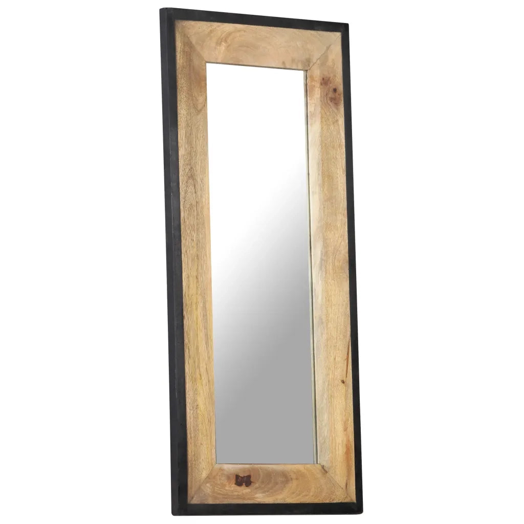 Specchio 110x50 cm in Legno Massello di Mango 321631