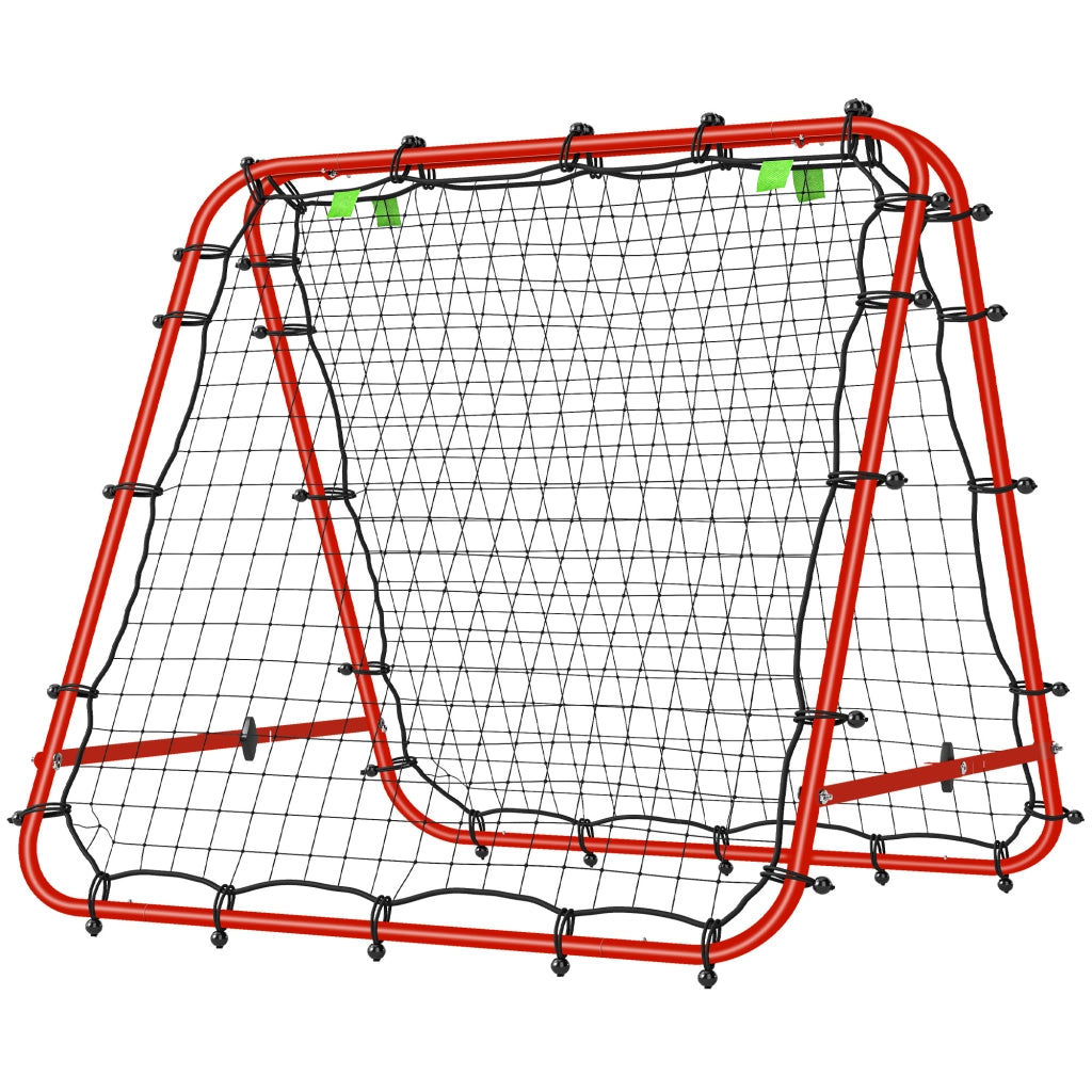 Porta da calcio ¨C zephmum ¨C Regolabile, pieghevole, rosso, 100x68-95 cm