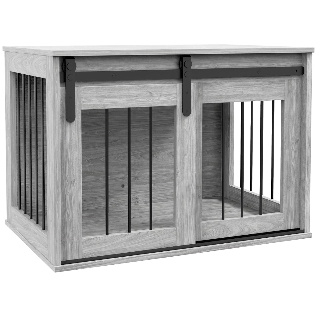 Gabbia trasportino per cani animali domestici ¨C Minimal ¨C effetto legno 80x54x57 cm
