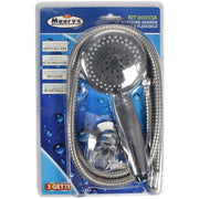 MAURY'S SOFFIONE DOCCIA 3 FUNZIONI CON FLESSIBILE 150 CM