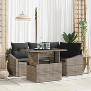 Set Divano da Giardino con cuscino con cuscino 5 pcs Grigio 3357732