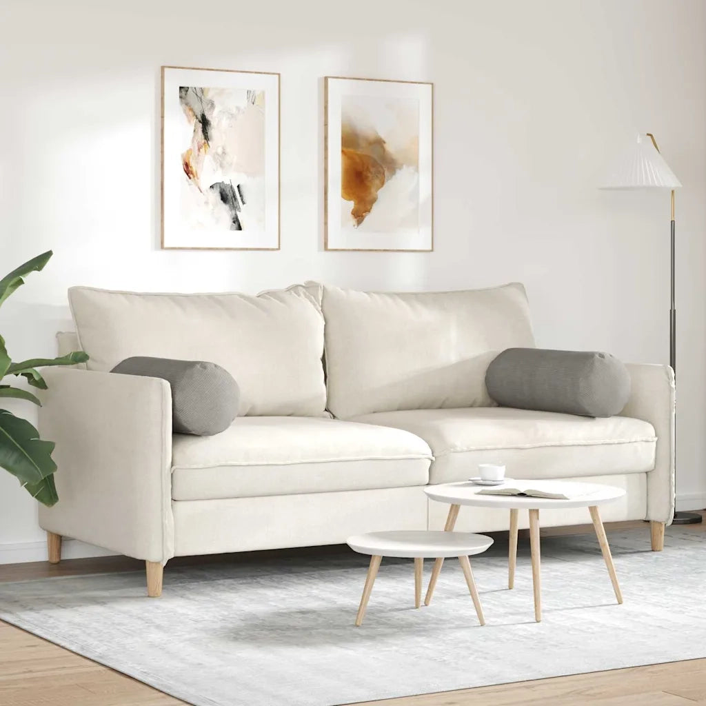 Cuscini a rullo 2 pcs Grigio chiaro Ø 25 x 70 cm 42014346