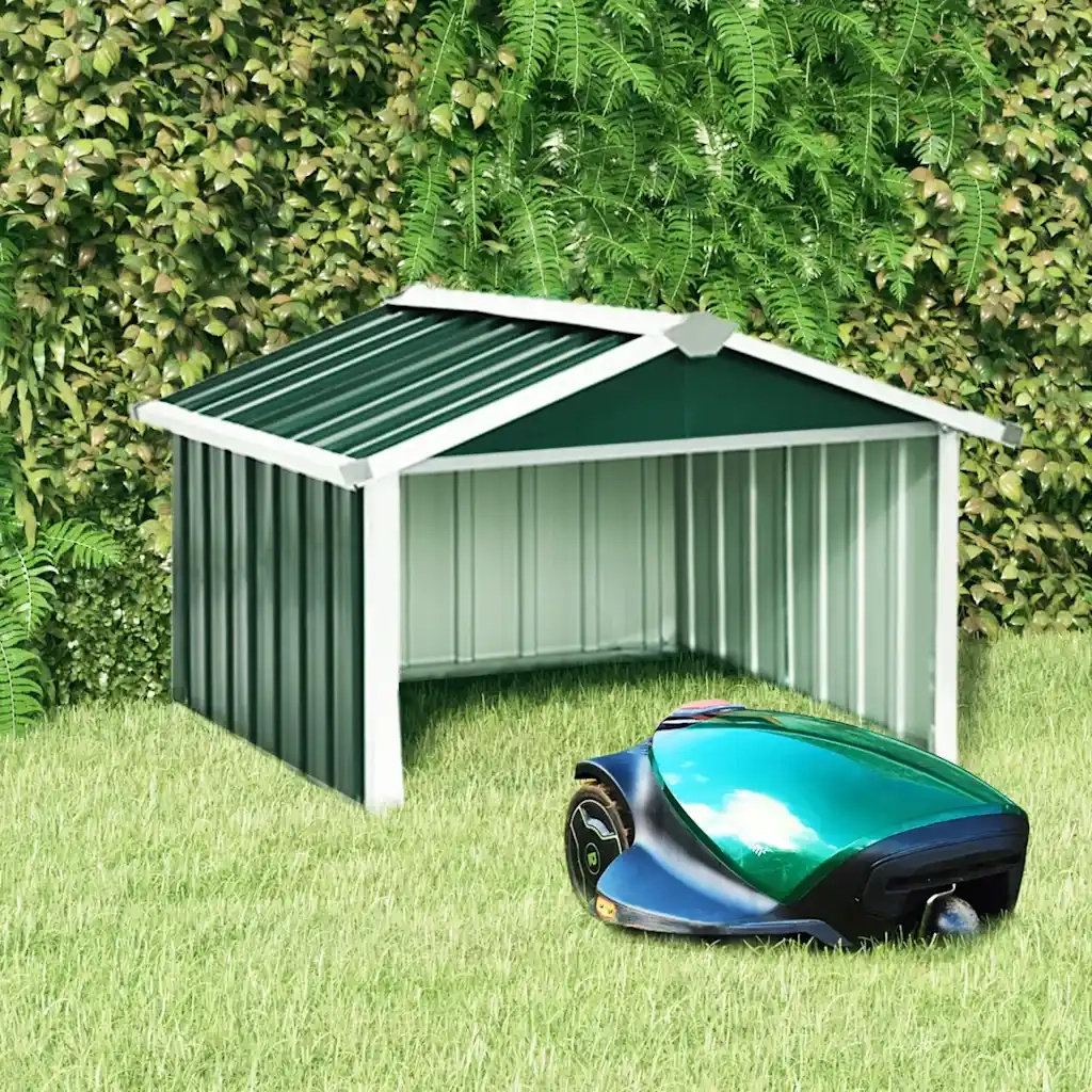 Capanno per Robot Tosaerba 92x97x63 cm Acciaio Zincato Verde cod mxl 65827