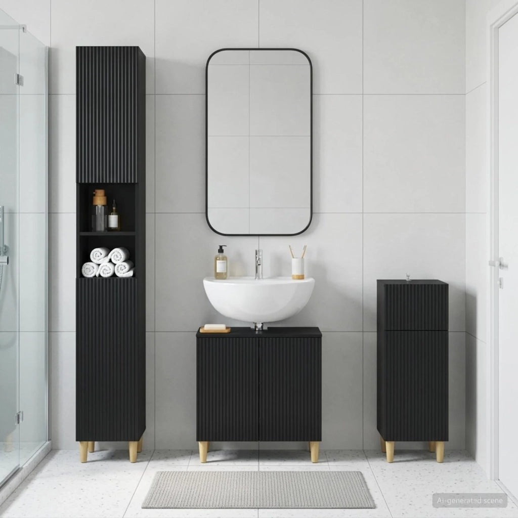 Set di armadietti da bagno in 3 pezzi ARNHEM 3417847