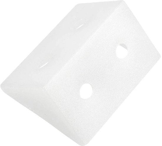 Angolo di rinforzo 90 gradi - 100 pezzi - Plastica - Verifica di angolo - Rafforzamento - Connettori di angolo - Duraturo - Per mobili - Angolo di connessione