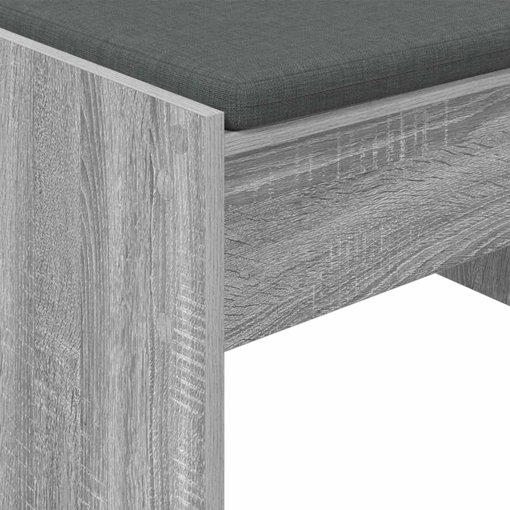 Panca per ingresso con cuscino Grigio Sonoma 83 x 38 x 40 cm 891557
