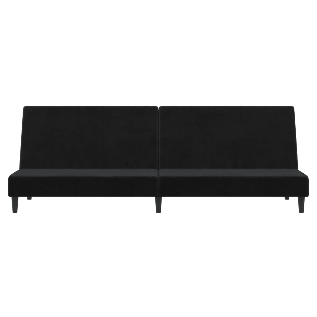 Divano letto | Sof¨¤ letto | Letto singolo a 2 Posti Nero in Velluto