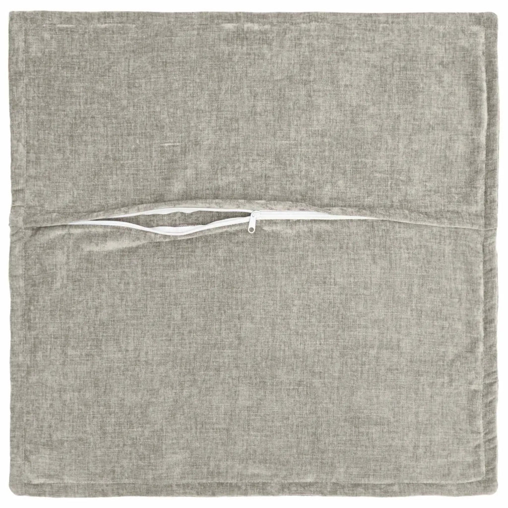 Federa 6 pz HOUTEN Grigio Chiaro 70 x 70 cm Tessuto Chenille 921374