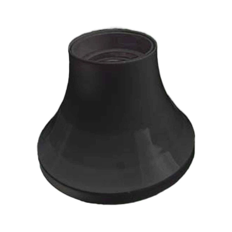 2 Pezzi Portalampade E27 Portalampada Da Parete Con Base Dritto in Termoplastico Nero