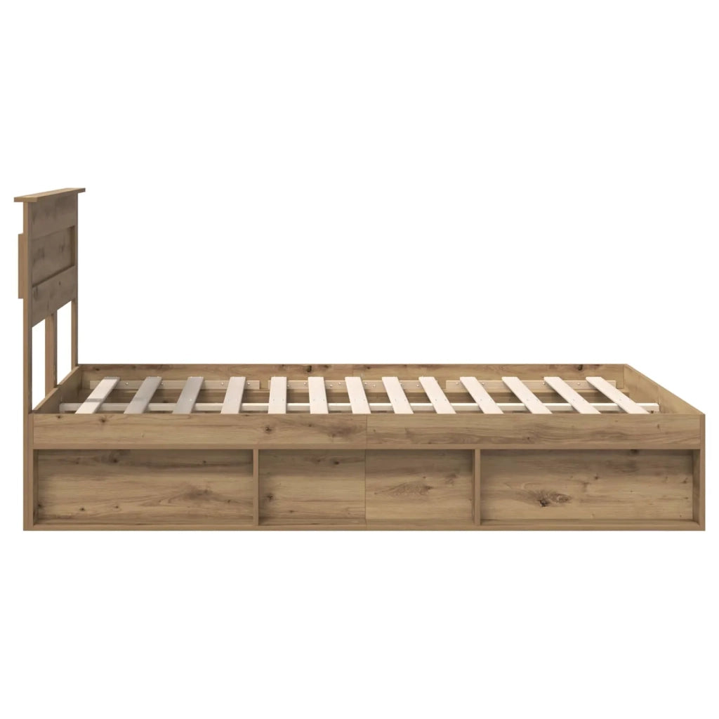 Letto matrimoniale | Letto per adulti | Struttura del letto Rovere Artigianale 140 x 190 cm