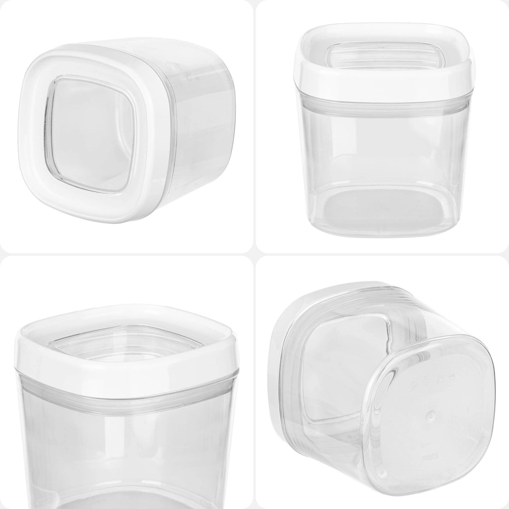 Contenitore per alimenti KADAX per spezie e prodotti sfusi con coperchio, 0,6 l, in plastica.