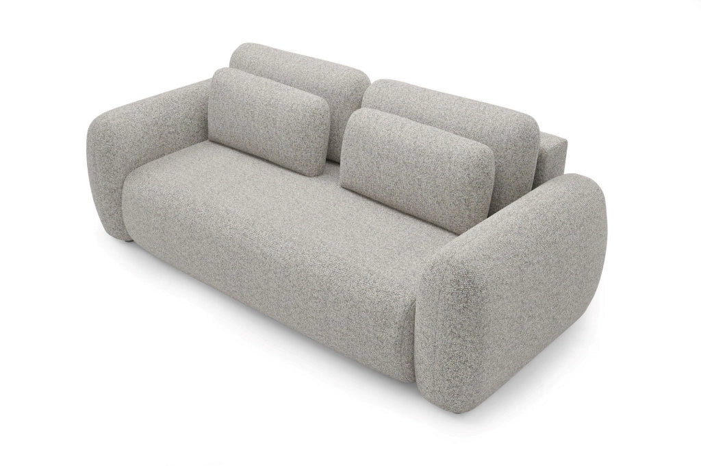 Sessame, Divano Letto 3 Posti Contenitore, 266x121 cm Beige