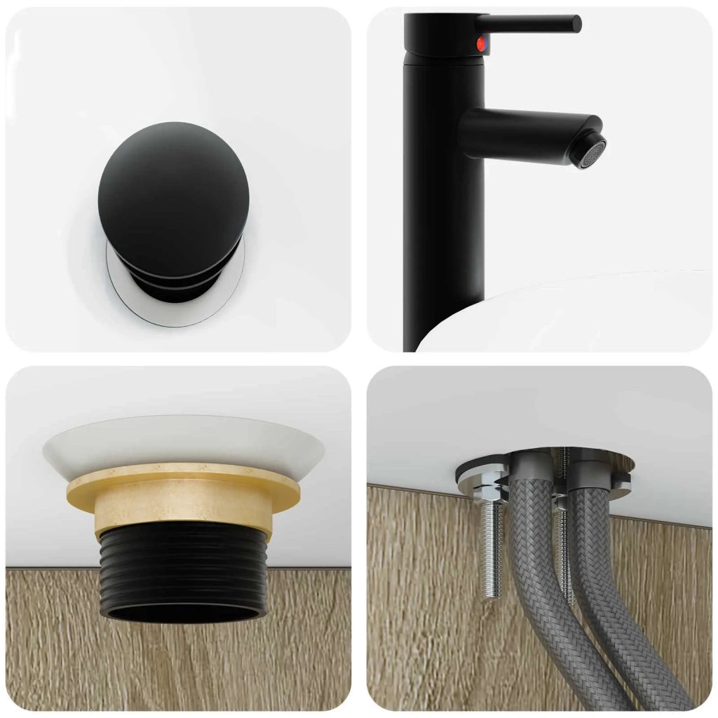 Set di mobili per il bagno 3 pz Rovere Sonoma 3405579