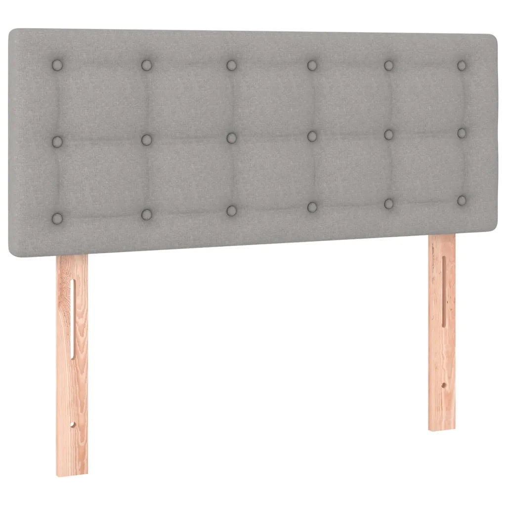 Testiera Grigio Chiaro 100x5x78/88 cm in Tessuto 346436