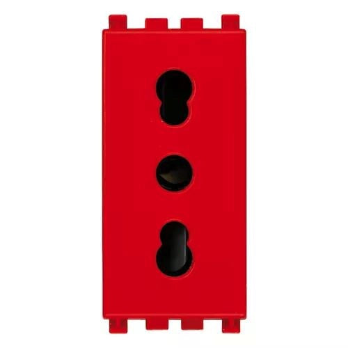 VIMAR ARKE - PRESA 2P+T 16A P17/11 ROSSO