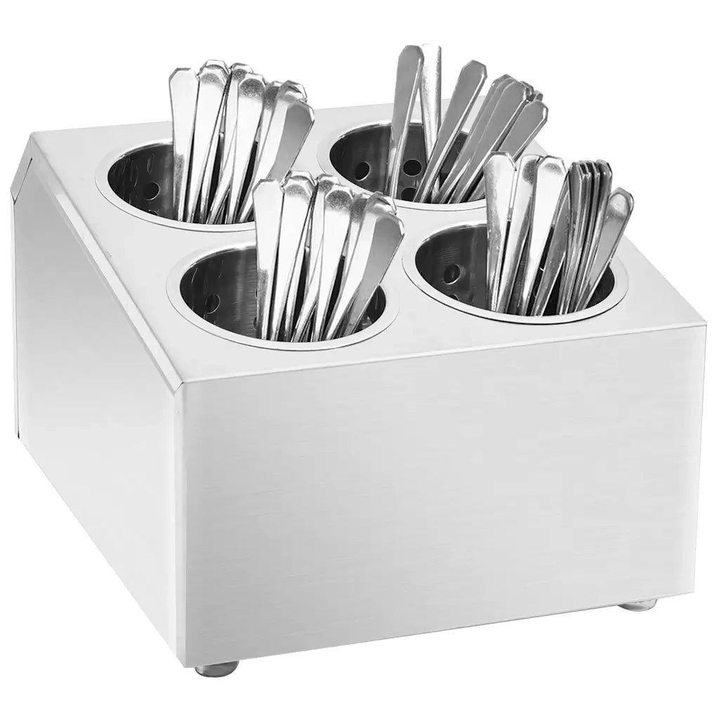 Portaposate con 4 Inserti Quadrato in Acciaio Inox CFW4642556