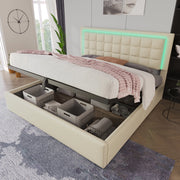 letto imbottito in pu bianco 180x200 cm