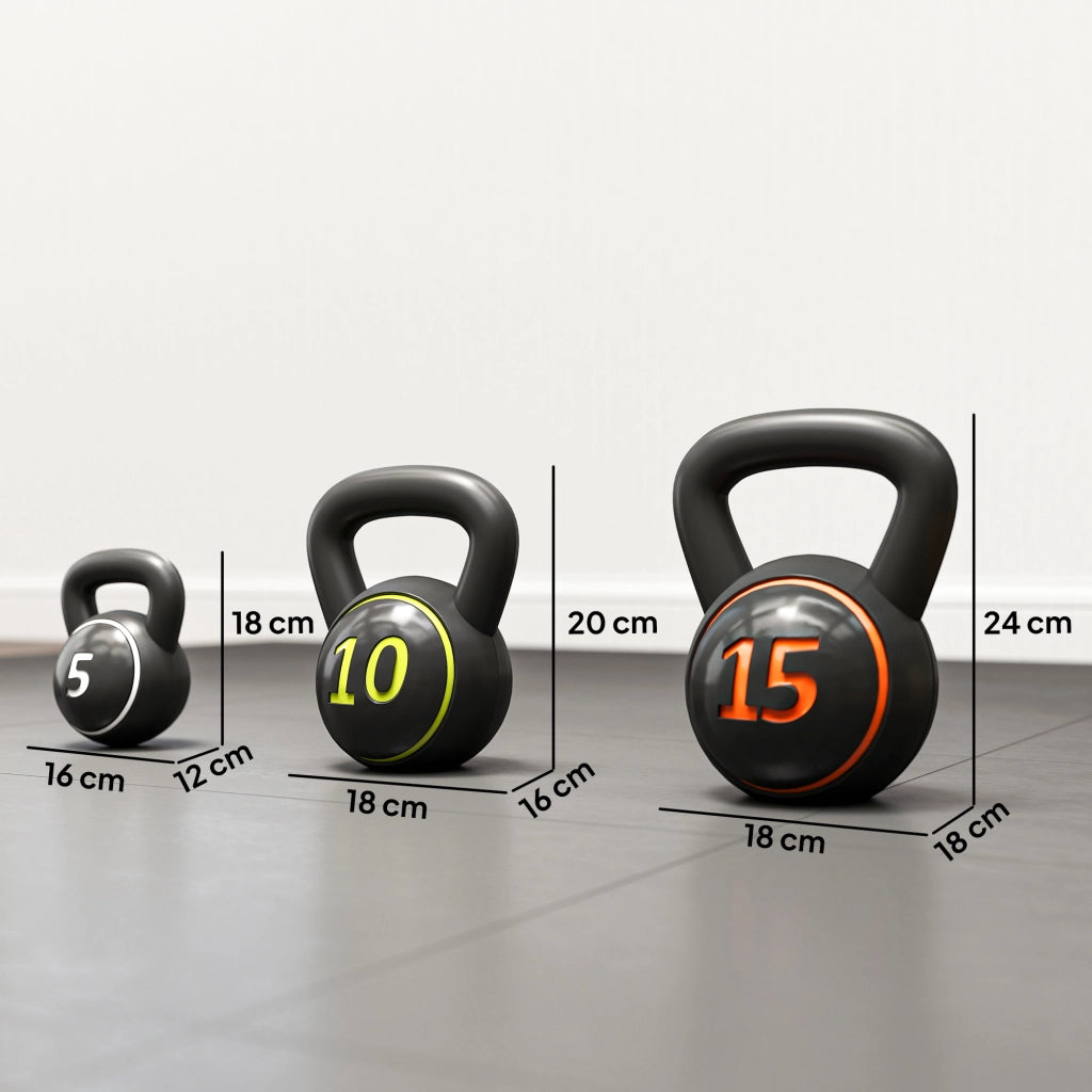 Kettlebell ¨C Minimal ¨C 2.2, 4.5, 6.8 kg, nero