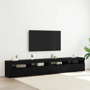 Mobile TV 2 pcs Rovere Nero 240 x 35 x 40 cm Legno multistrato 3332491