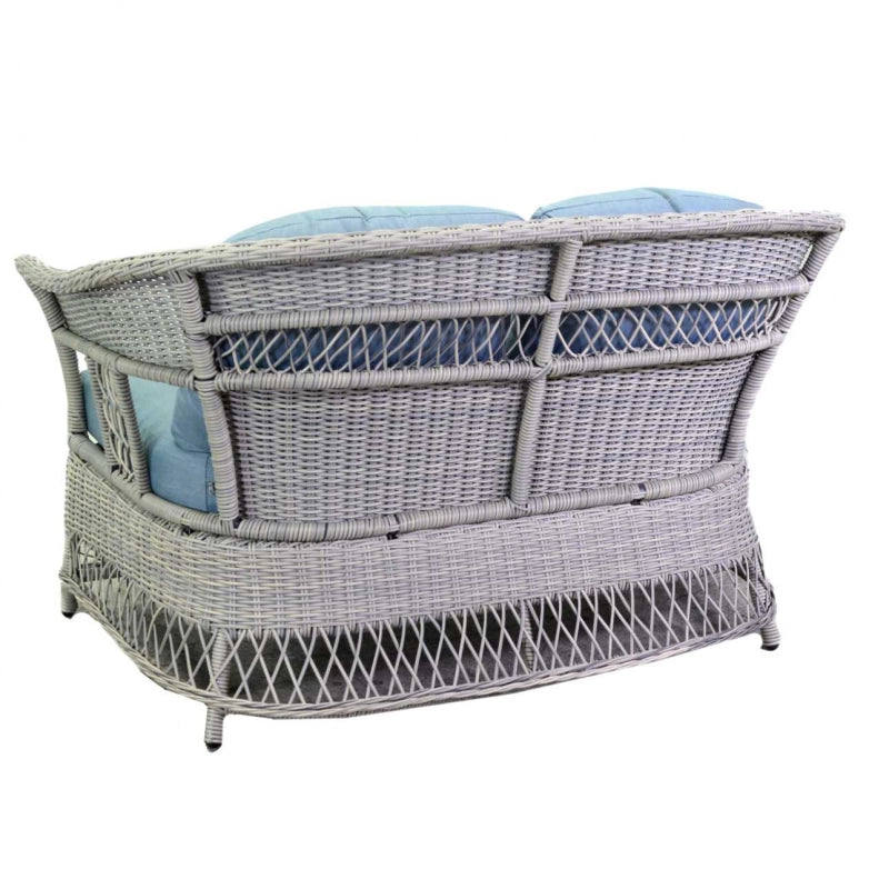 Salotto alluminio polirattam Jefferson grigio 2 posti