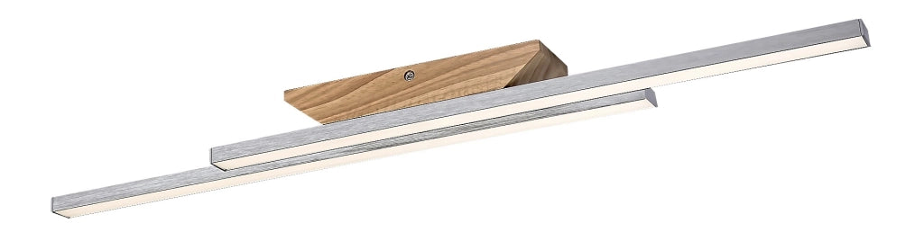 Plafoniera LED 21W legno faggio bianco 80cm Rabalux