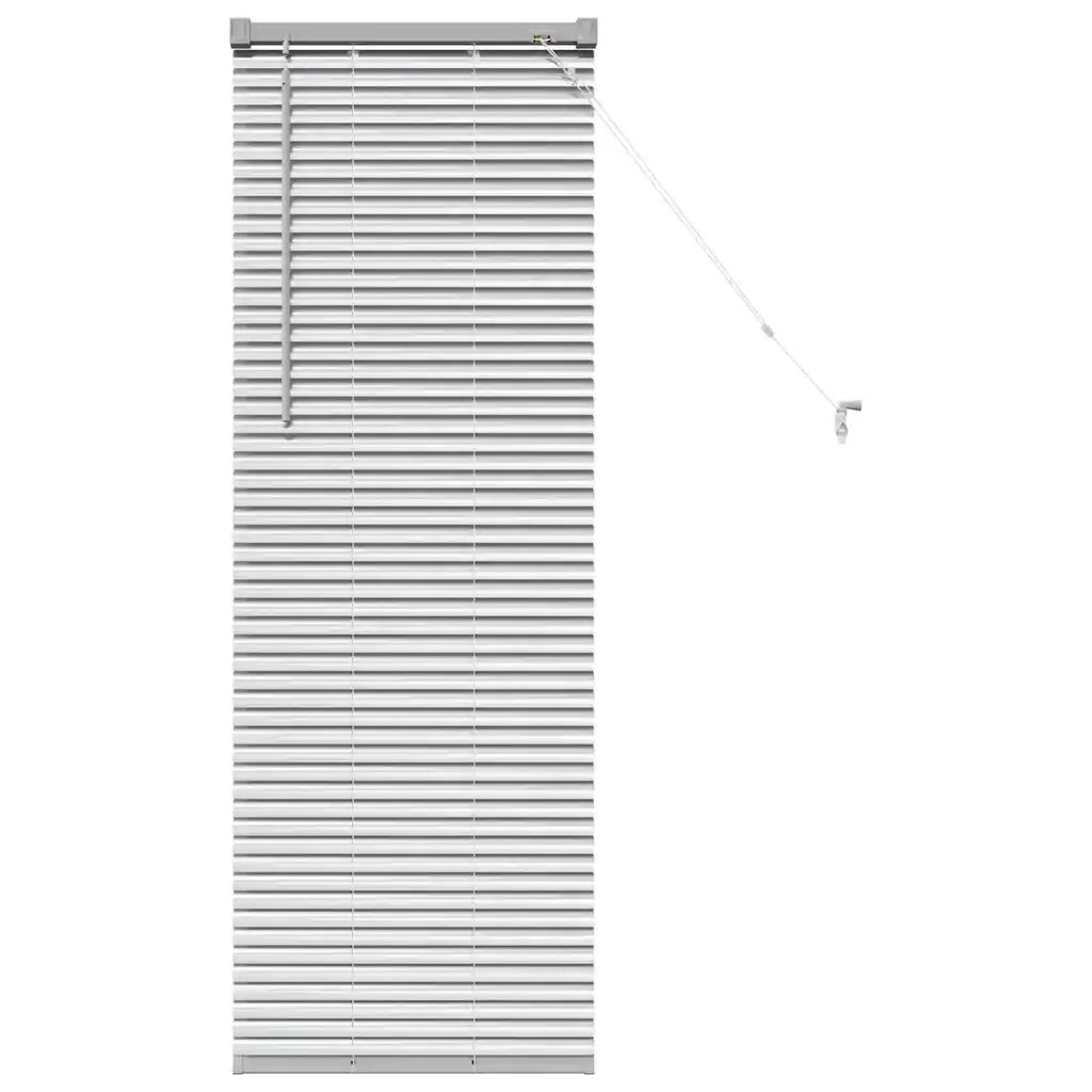 Tendaggi a Veneziana | Tenda a lamelle Argento 130 x 45 cm Alluminio