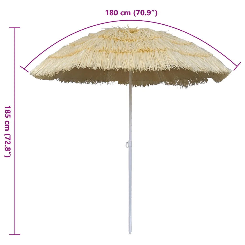 Ombrellone da Spiaggia-Ombrellone da mare Inclinabile Stile Hawaii