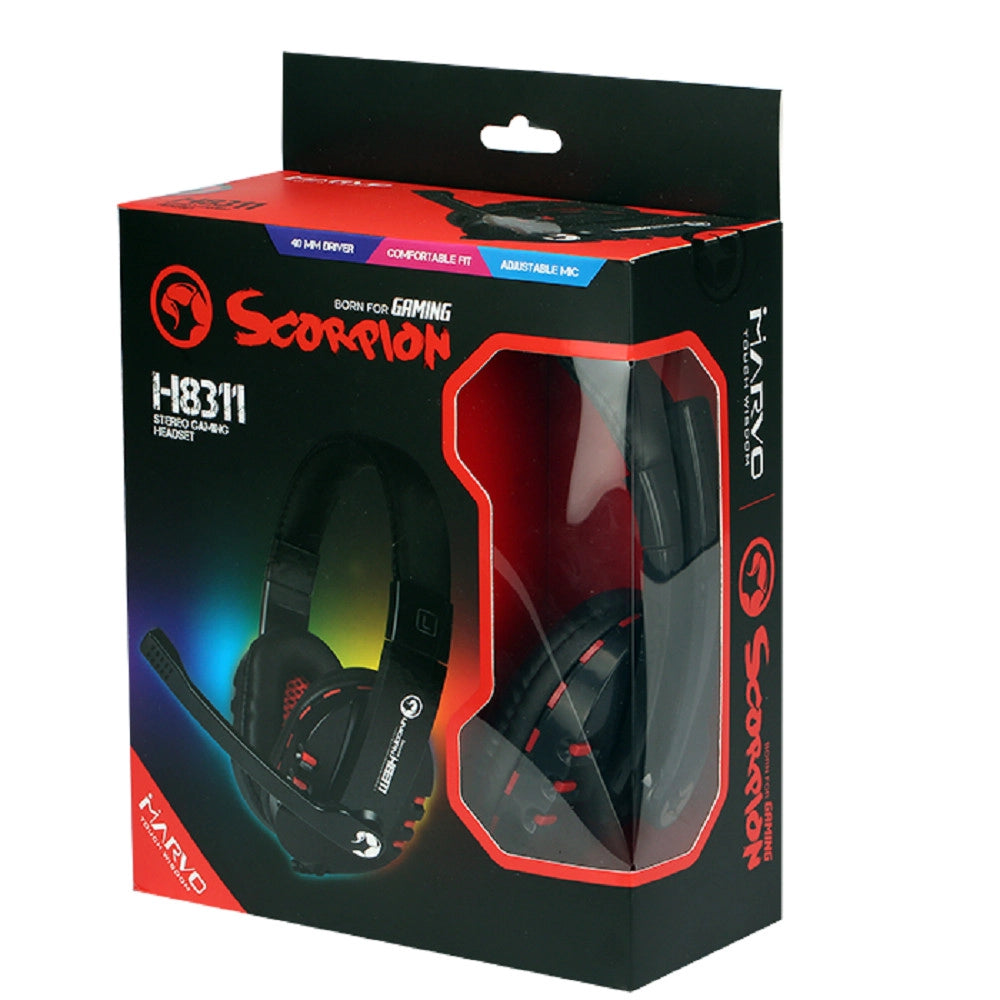 Trade Shop - Cuffia Stereo Gaming Marvo H8311 Scorpion Headset Wired Auricolare Con Microfono -