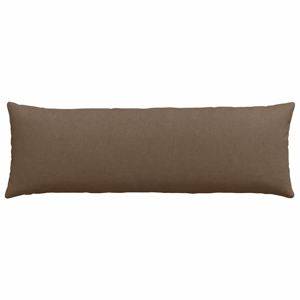Cuscini da Divano 2 pcs Marrone 120 x 40 cm Tessuto 42013786