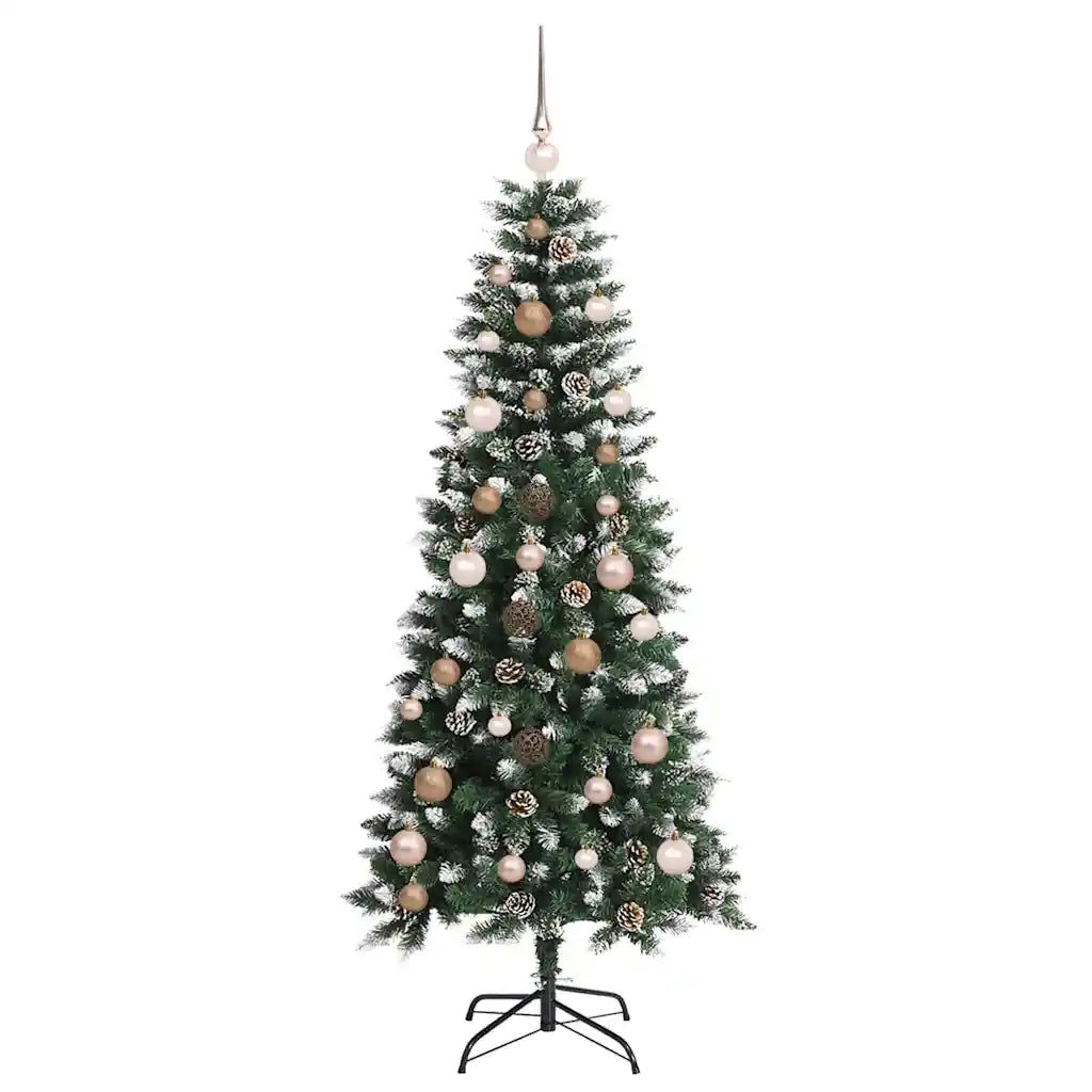 Albero di Natale artificiale con 150 LED Verde 150 cm 3395806