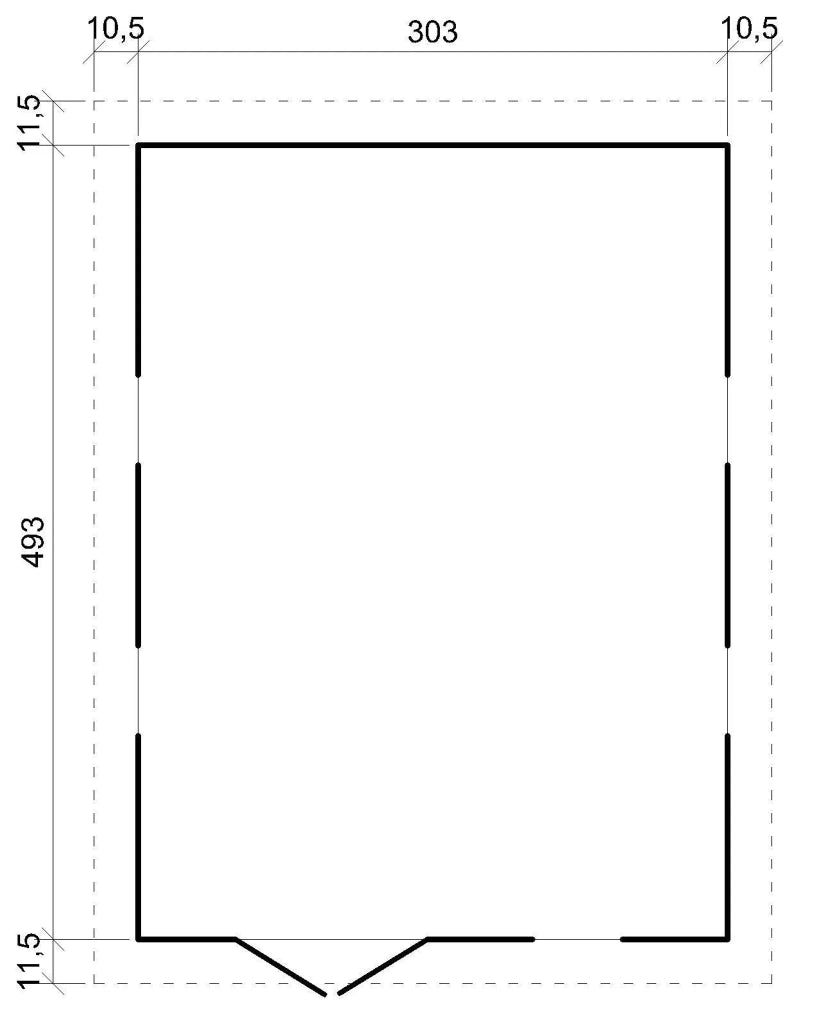 TIMBELA M337+M337G Casa da giardino in legno naturale CON PAVIMENTO IMPREGNATO A226x516x324 cm/15 m²