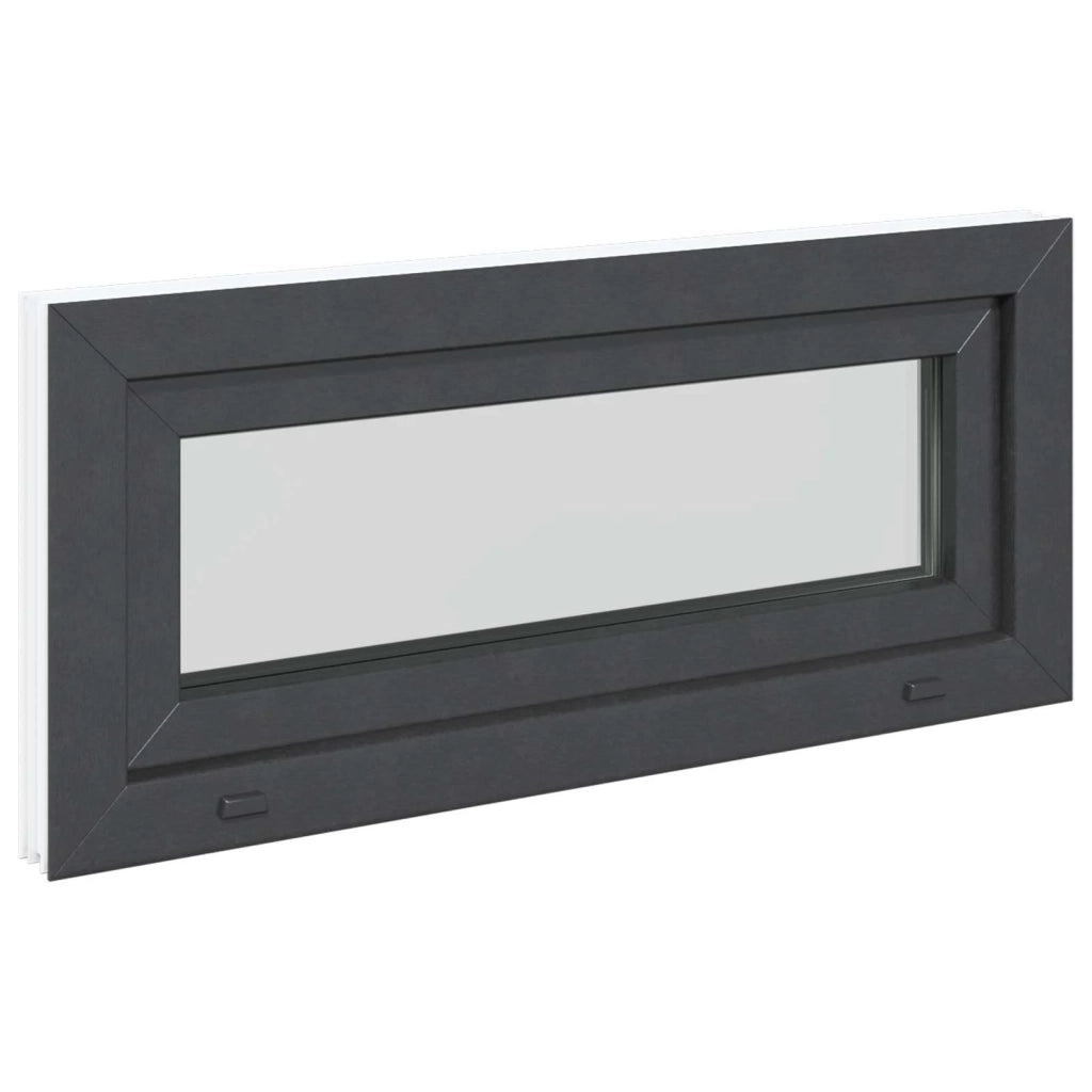 Finestra per Soffitta RISOR 90 x 40 cm PVC e Vetro Antracite 42047305