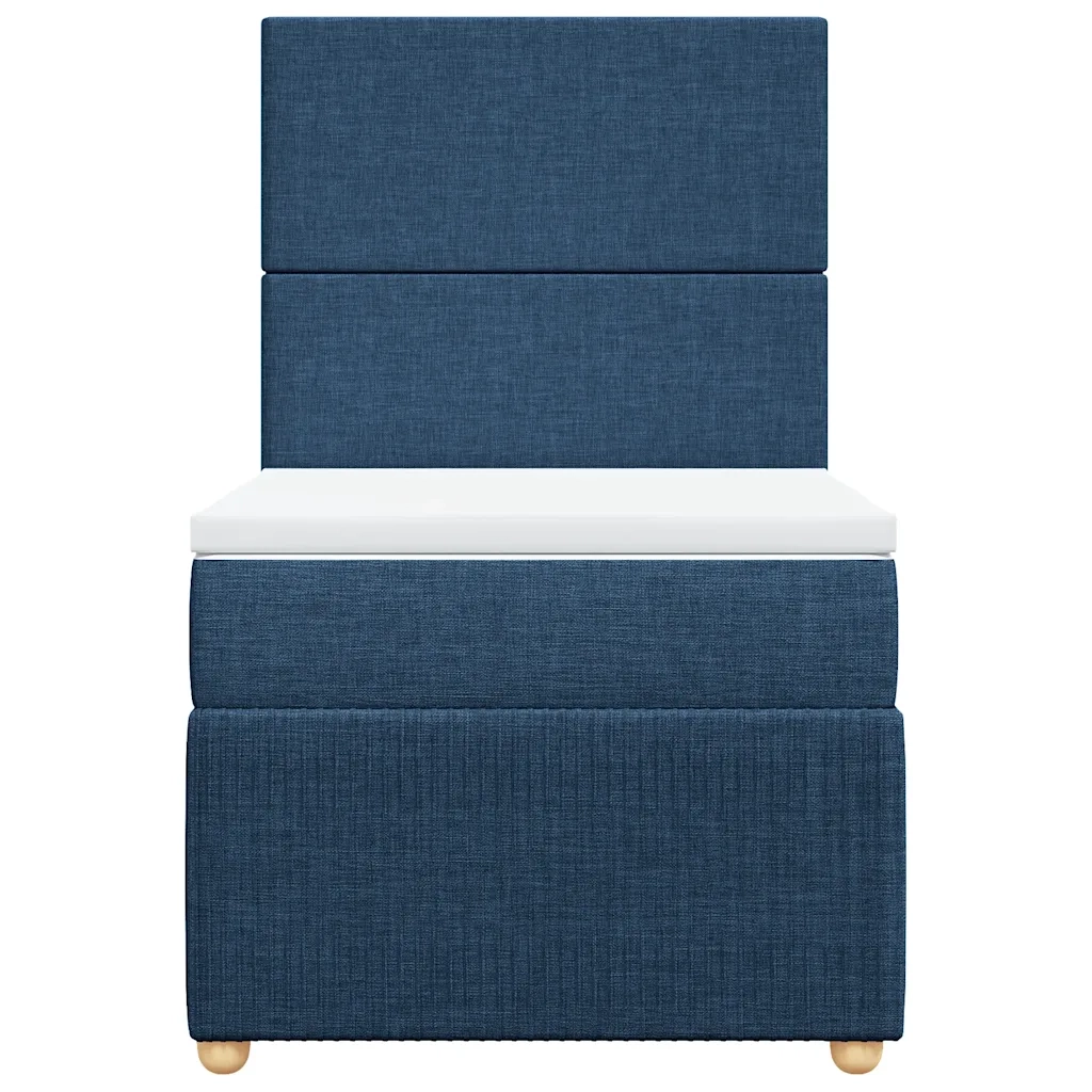 Giroletto a Molle con Materasso Blu 90x190 cm in Tessuto 3294210