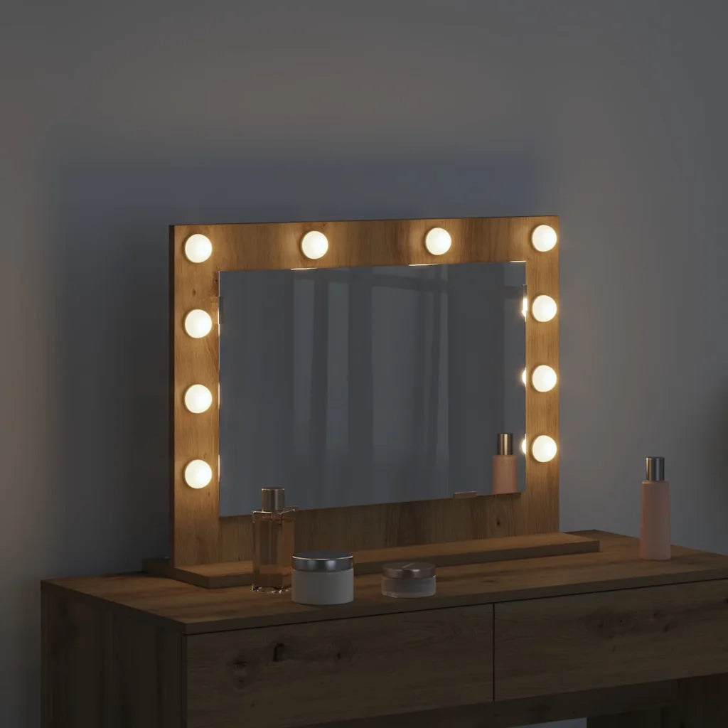 Specchio da Vanit¨¤-Specchio da Trucco Rovere artigianale 60 x 45 x 18 cm