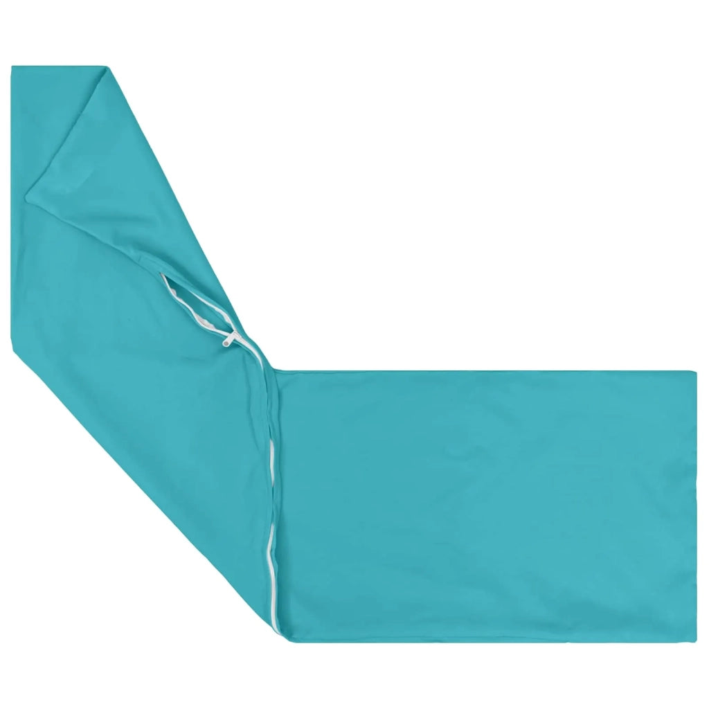 Federa 2 pcs HEERLEN Turchese 40 x 145 cm Poliestere 908984