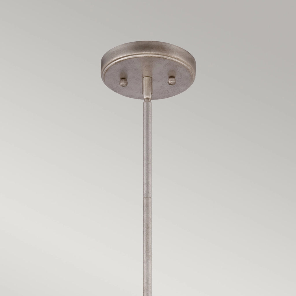 Lampada a sospensione Confetti argento antico Quoizel E27