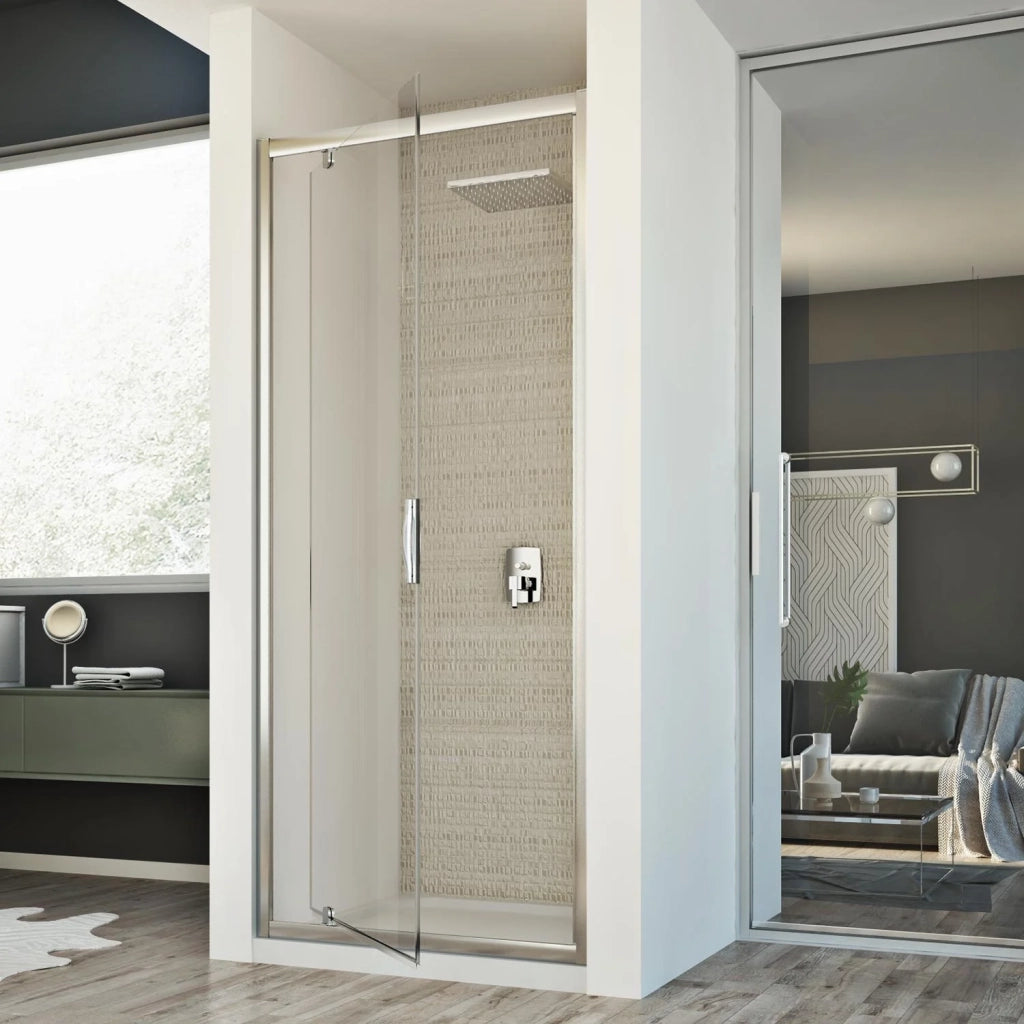 Porta Doccia 75CM H198 Trasparente mod. Cristal 1 Anta