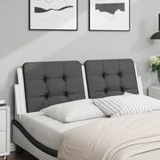 Cuscino Testiera Zadar Nero e Bianco 120 cm in Similpelle 374856