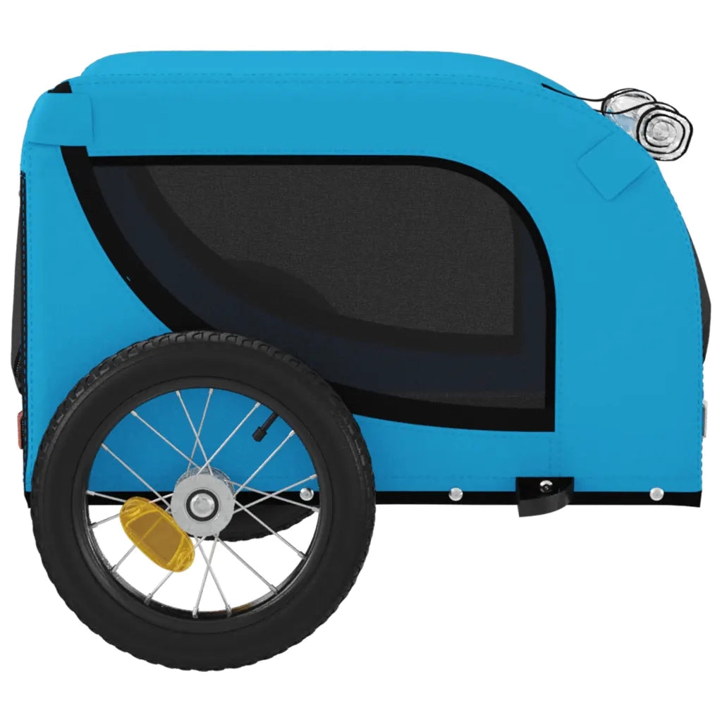 Rimorchio da Bici per Animali Blu e Nero Oxford e Ferro 93995